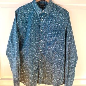 Men's Banana Republic Blue Floral Shirt